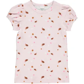 Puff sleeve top- bumblebee print