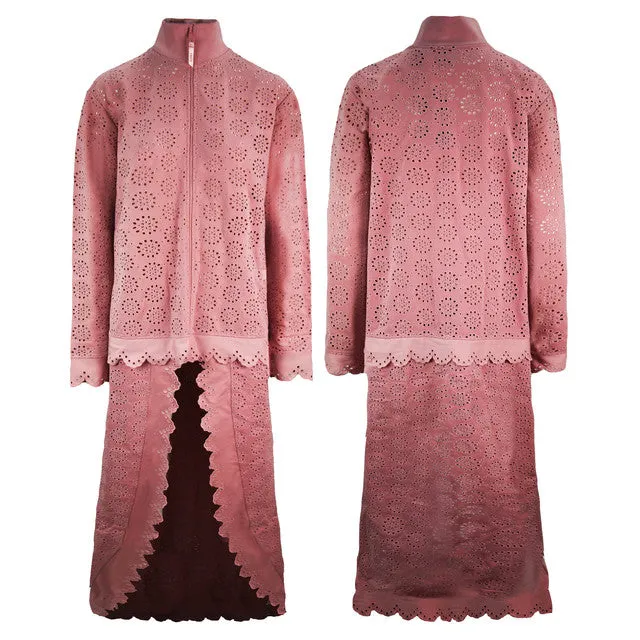 Puma x Rihanna Fenty Jacket With Cape Skirt  Long Sleeve Pink Womens 574267 02