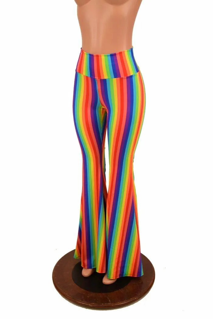 Rainbow High Waist Solar Flares