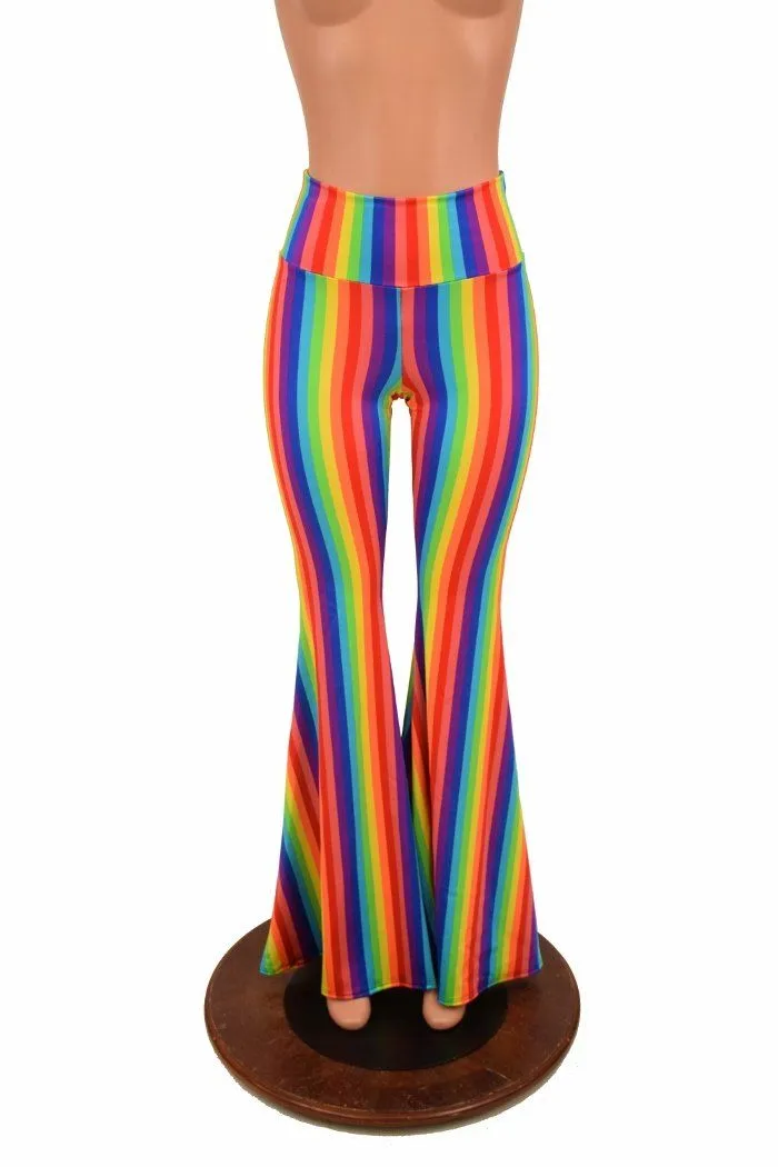 Rainbow High Waist Solar Flares