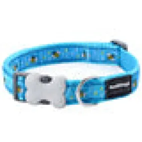Red Dingo - Turquoise Bumble Bee Dog Collar - Large