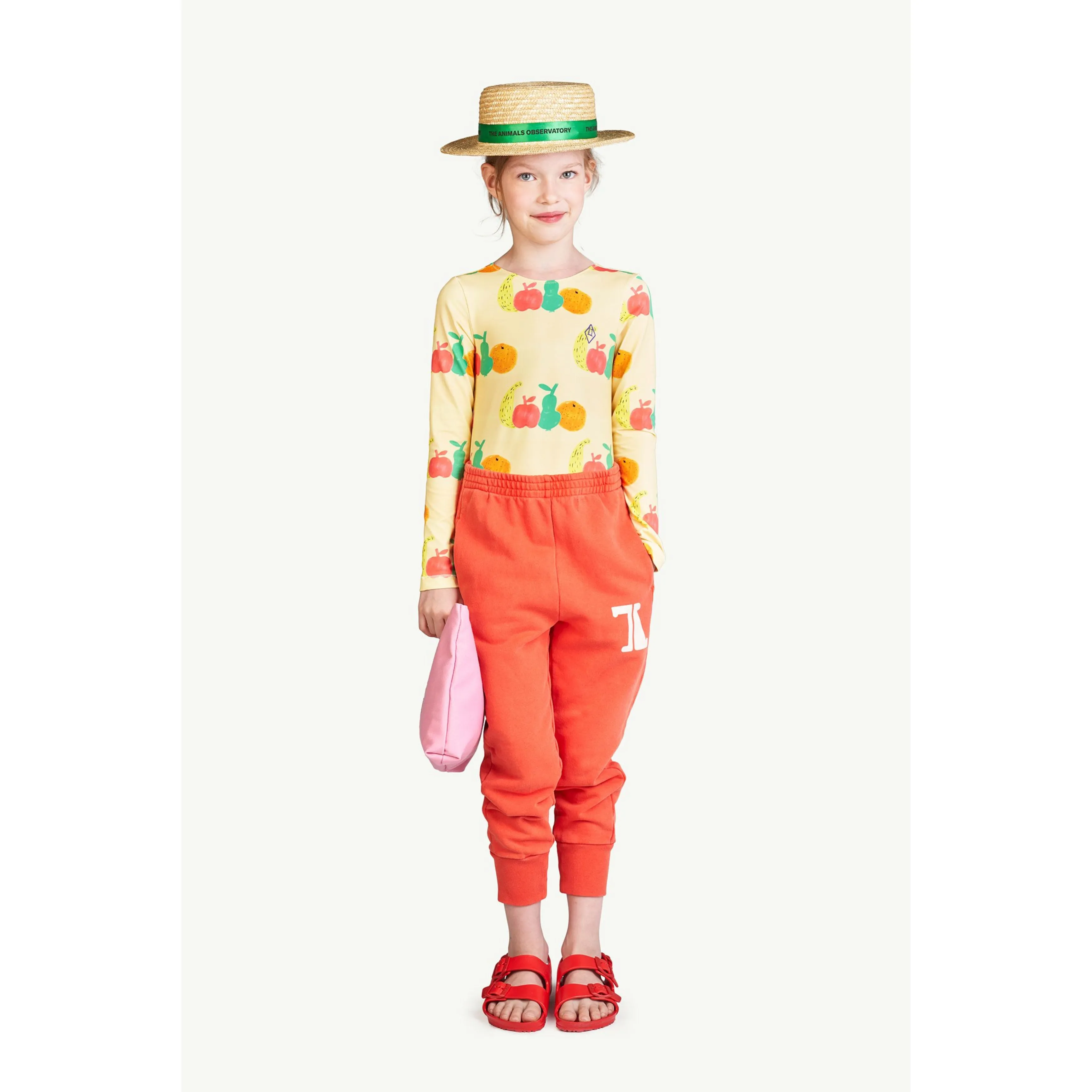 Red The Animals Panther Kids Pants