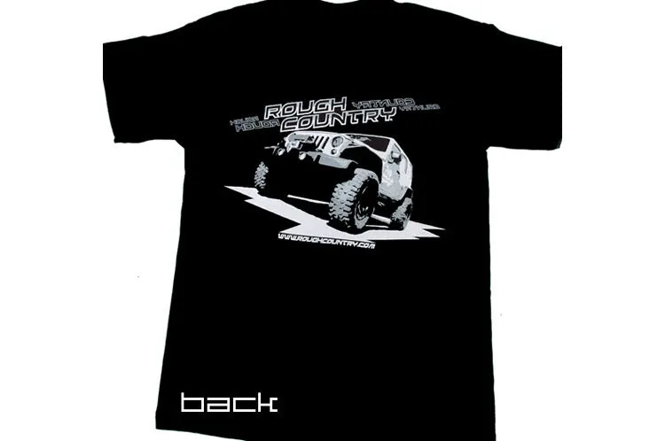 Rough Country T-Shirt - Black - Size LG