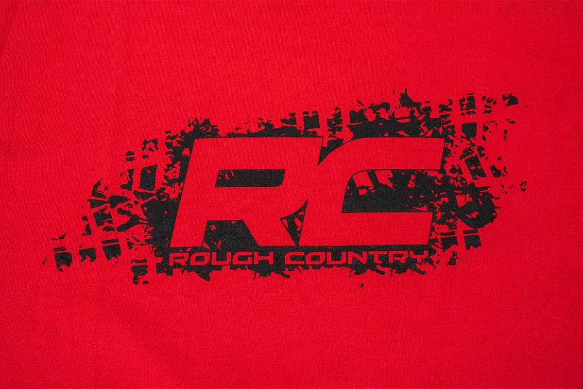Rough Country T-Shirt - Rough Country Tread - Red - Size SM