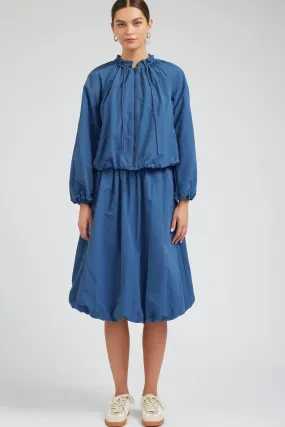 Ruffle Jacket & Bubble Skirt - French Blue