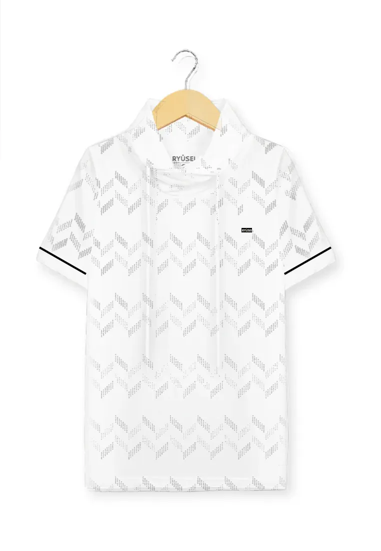 Ryusei Kaos Turtleneck Pria Nandito Rai FP White