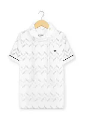 Ryusei Kaos Turtleneck Pria Nandito Rai FP White