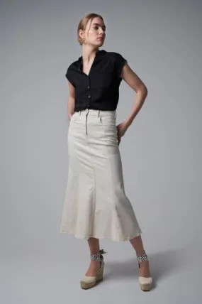 Salsa Denim Midi Skirt