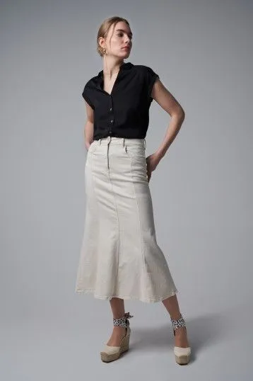 Salsa Denim Midi Skirt