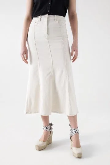 Salsa Denim Midi Skirt