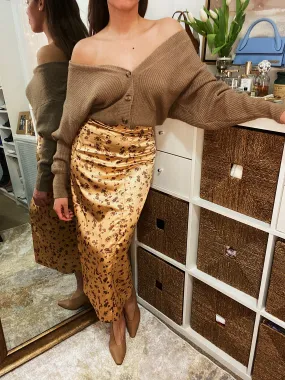 Satin Midi Skirt