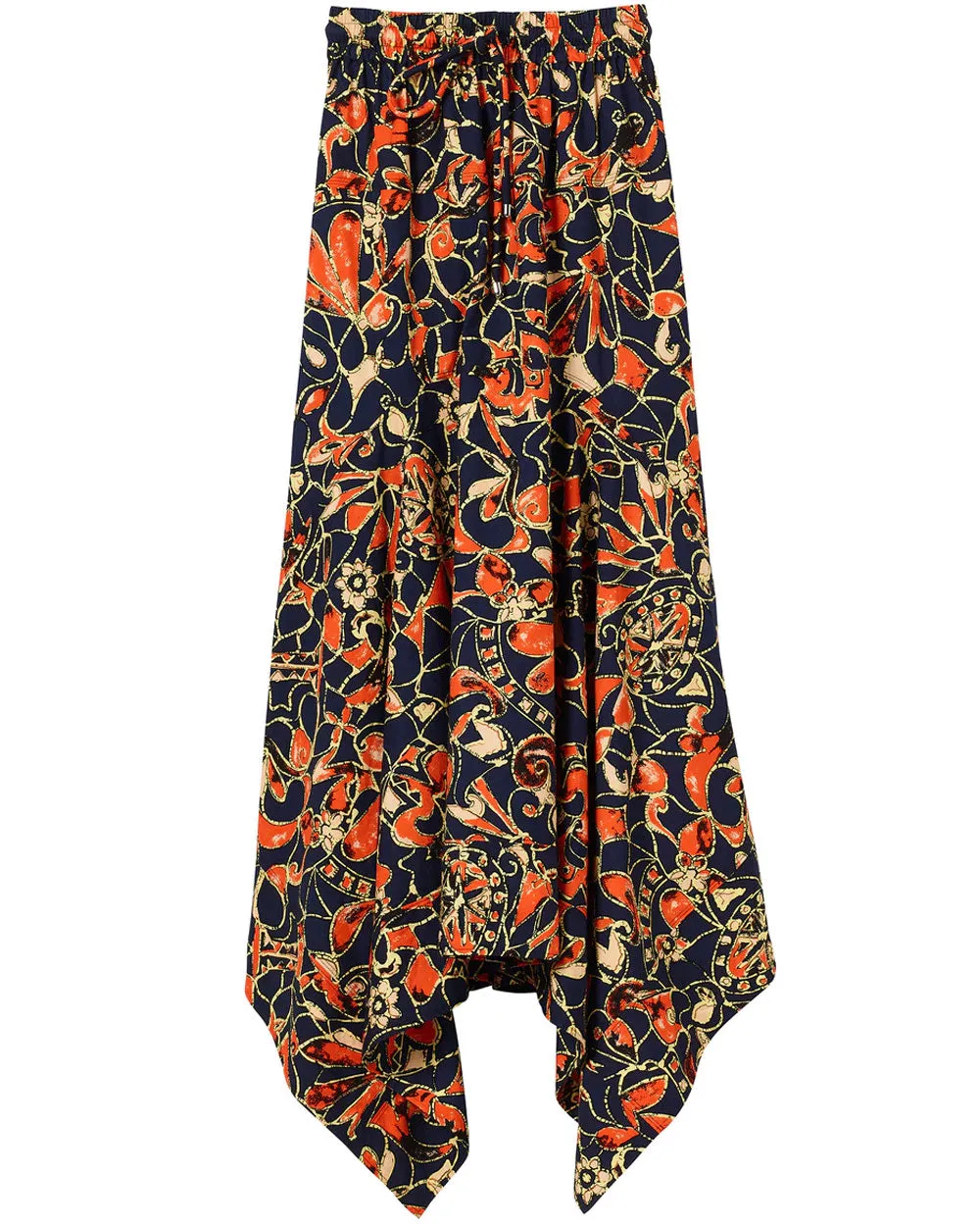 Sea Multi Blanca Midi Skirt