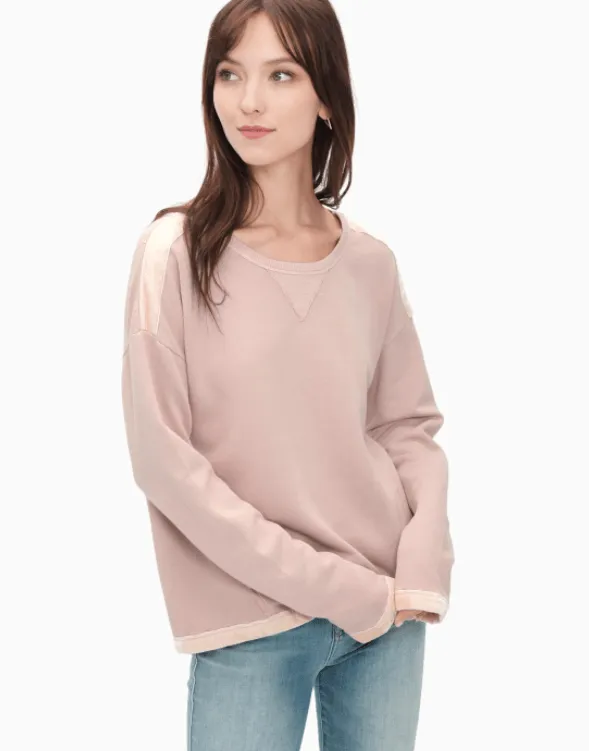 Splendid - VELVET MIXED MEDIA SWEATSHIRT