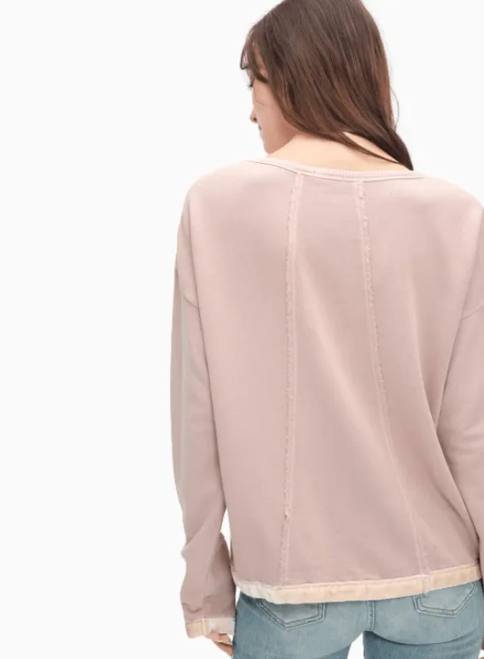 Splendid - VELVET MIXED MEDIA SWEATSHIRT
