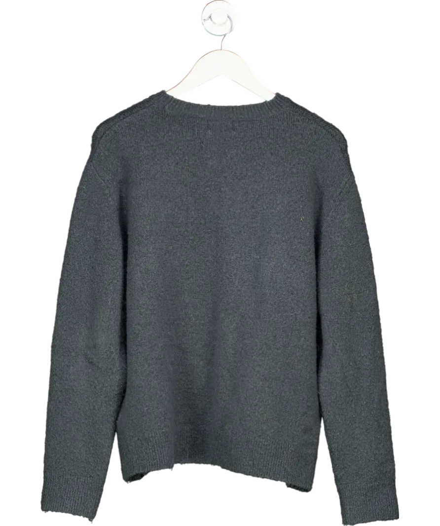Superdrug Grey Brushed Knit Crewneck Jumper UK 10