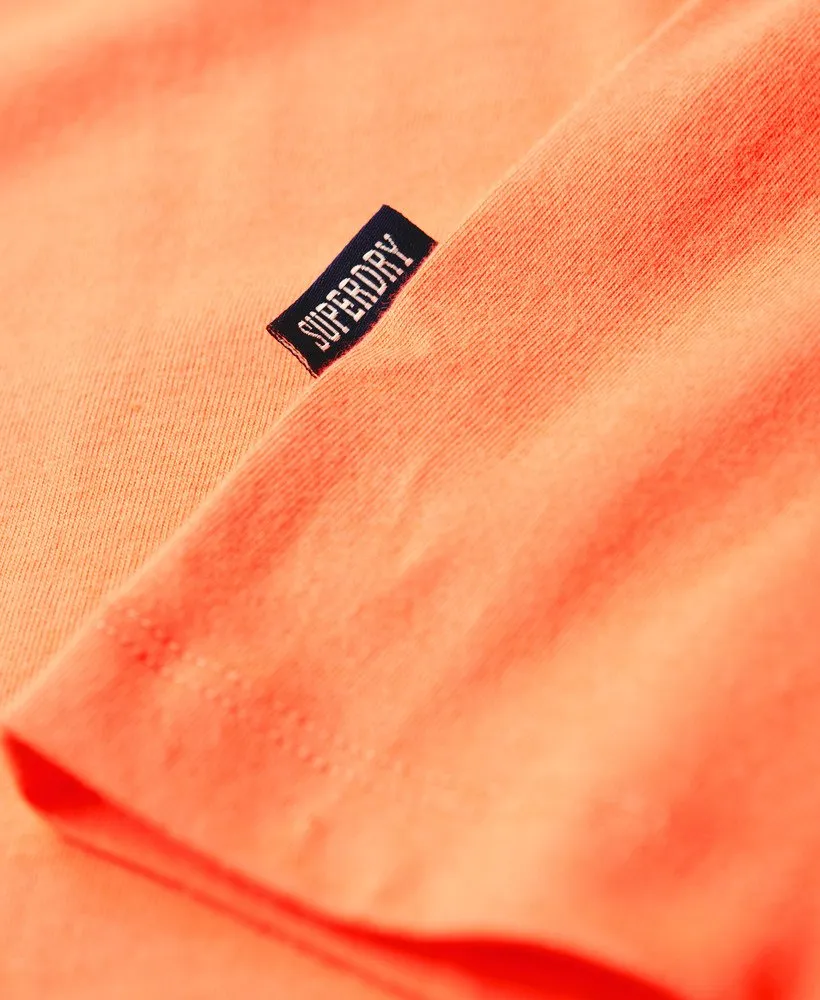 Superdry Organic Cotton Essential Logo T-Shirt - Sunburst Coral