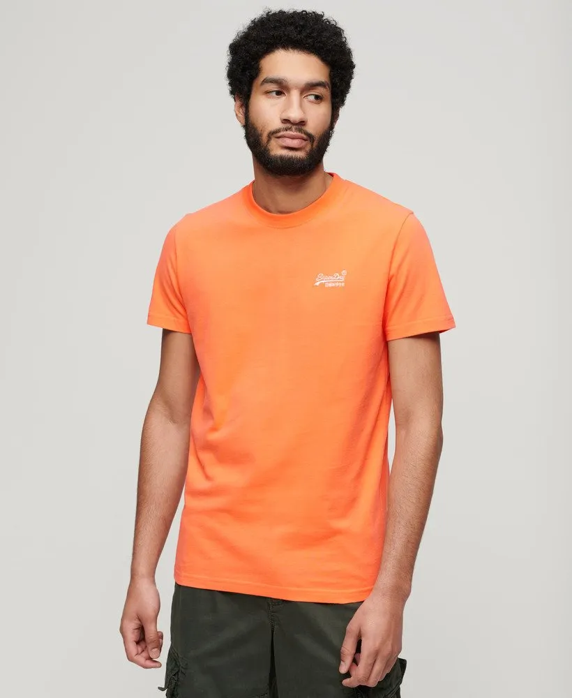 Superdry Organic Cotton Essential Logo T-Shirt - Sunburst Coral