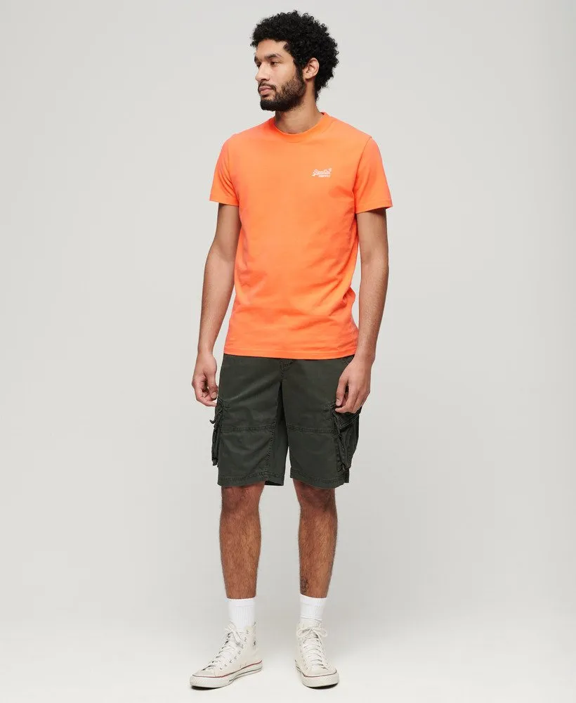 Superdry Organic Cotton Essential Logo T-Shirt - Sunburst Coral