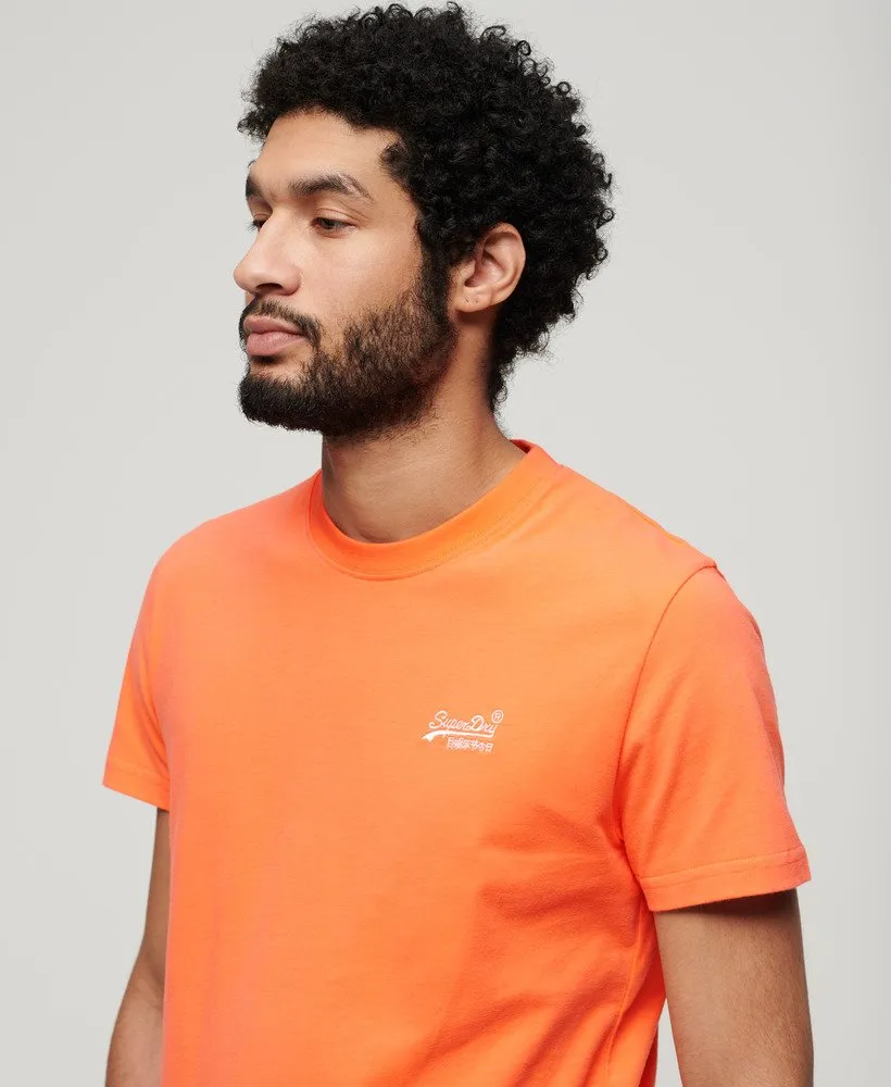 Superdry Organic Cotton Essential Logo T-Shirt - Sunburst Coral