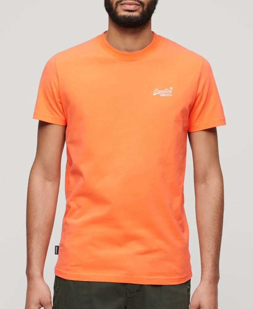 Superdry Organic Cotton Essential Logo T-Shirt - Sunburst Coral