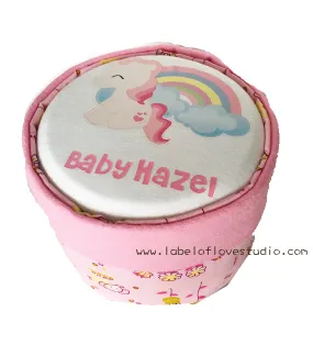 Sweet Unicorn Personalized Diaper Cake