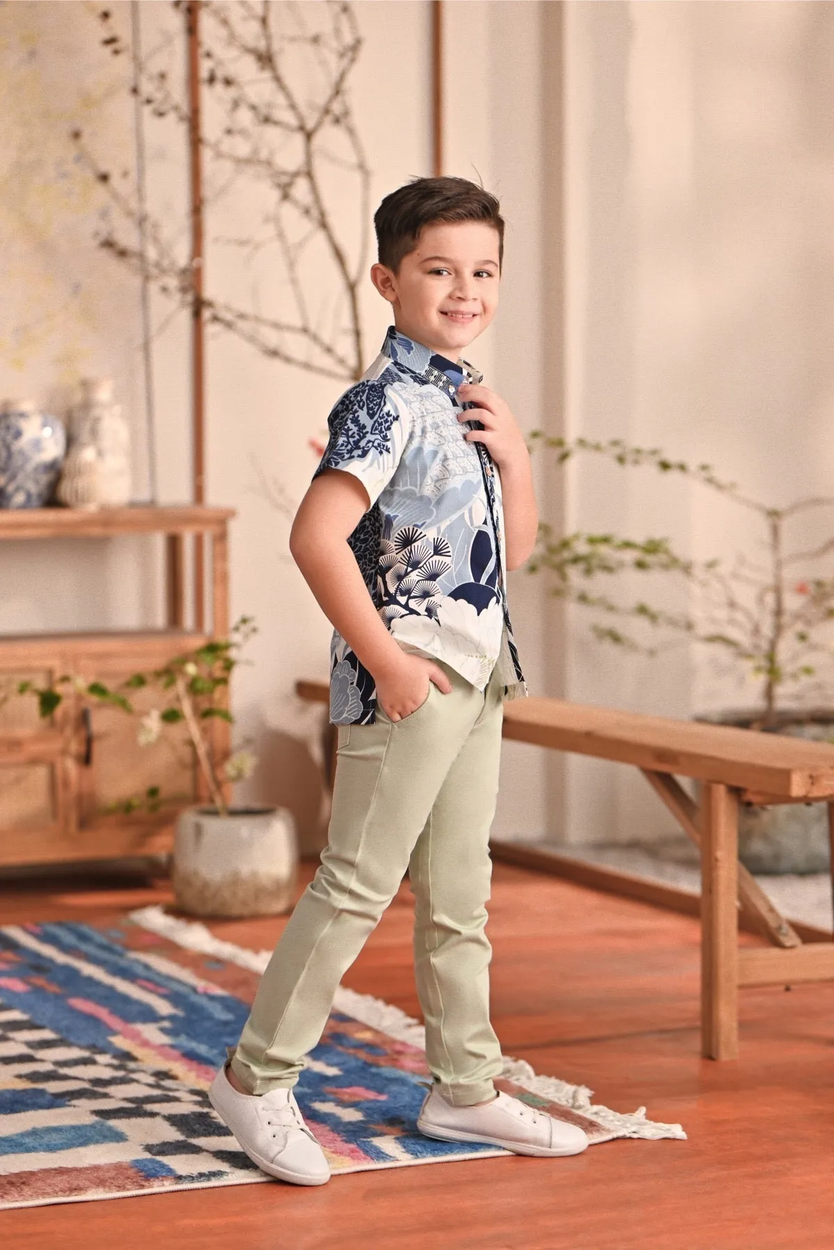 The Perfect Slim Fit Pants - Fog Green