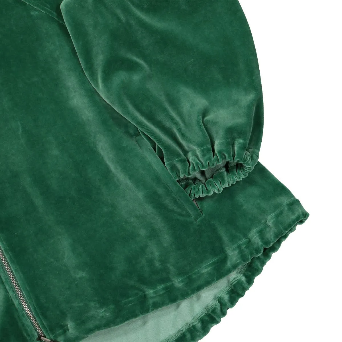 Velour Peasant Track Jacket