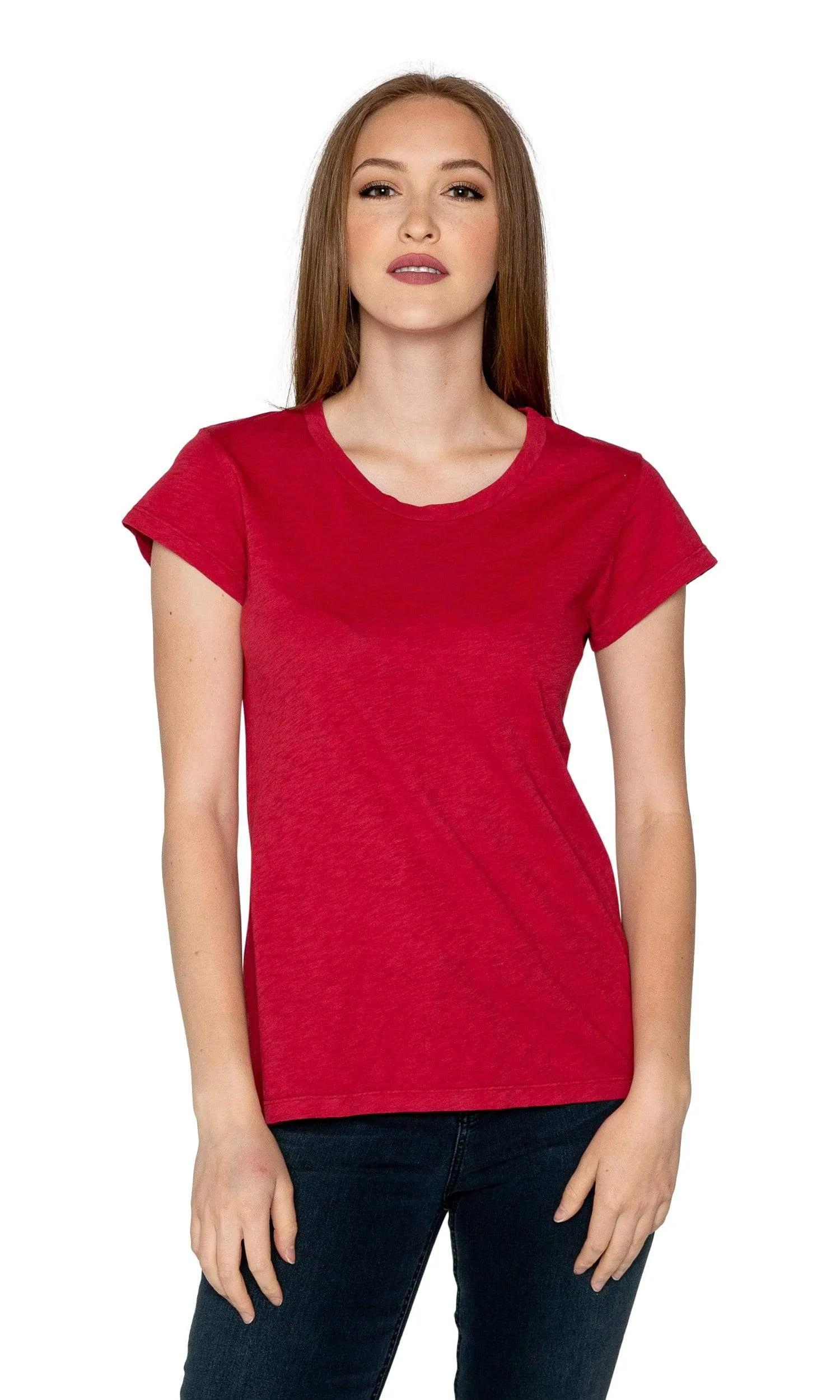 Velvet by Graham & Spencer Odelia03 Cotton Slub Crewneck Tee
