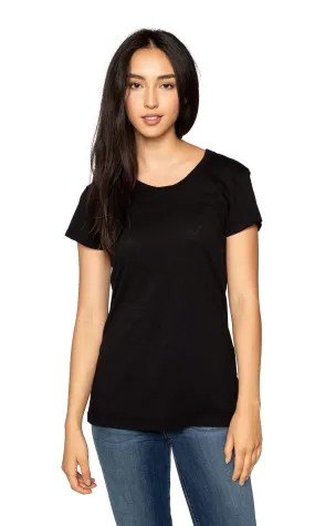 Velvet by Graham & Spencer Odelia03 Cotton Slub Crewneck Tee