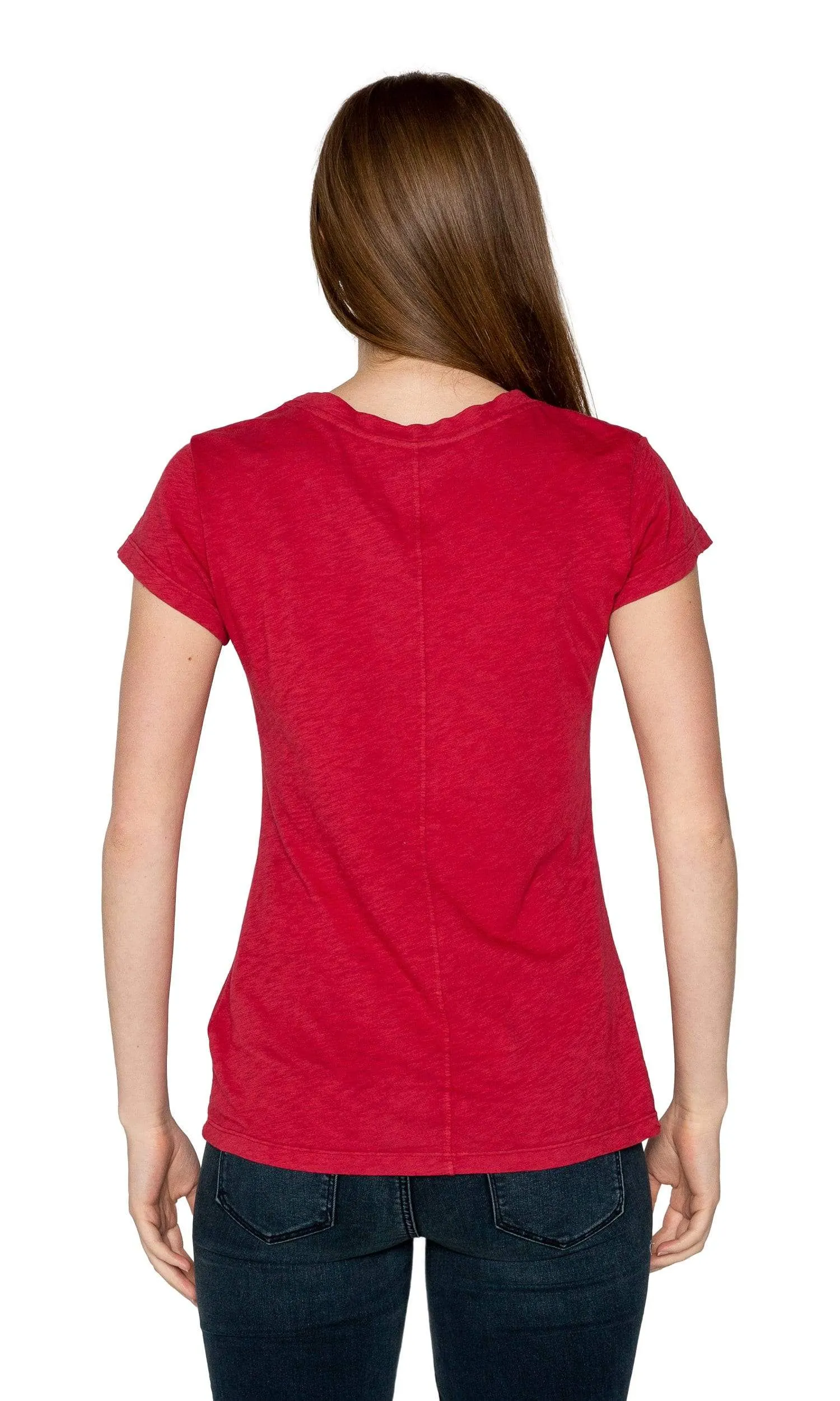 Velvet by Graham & Spencer Odelia03 Cotton Slub Crewneck Tee