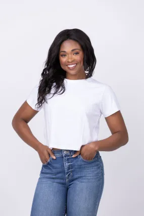 Velvet By Graham & Spencer Tinsley Top in White