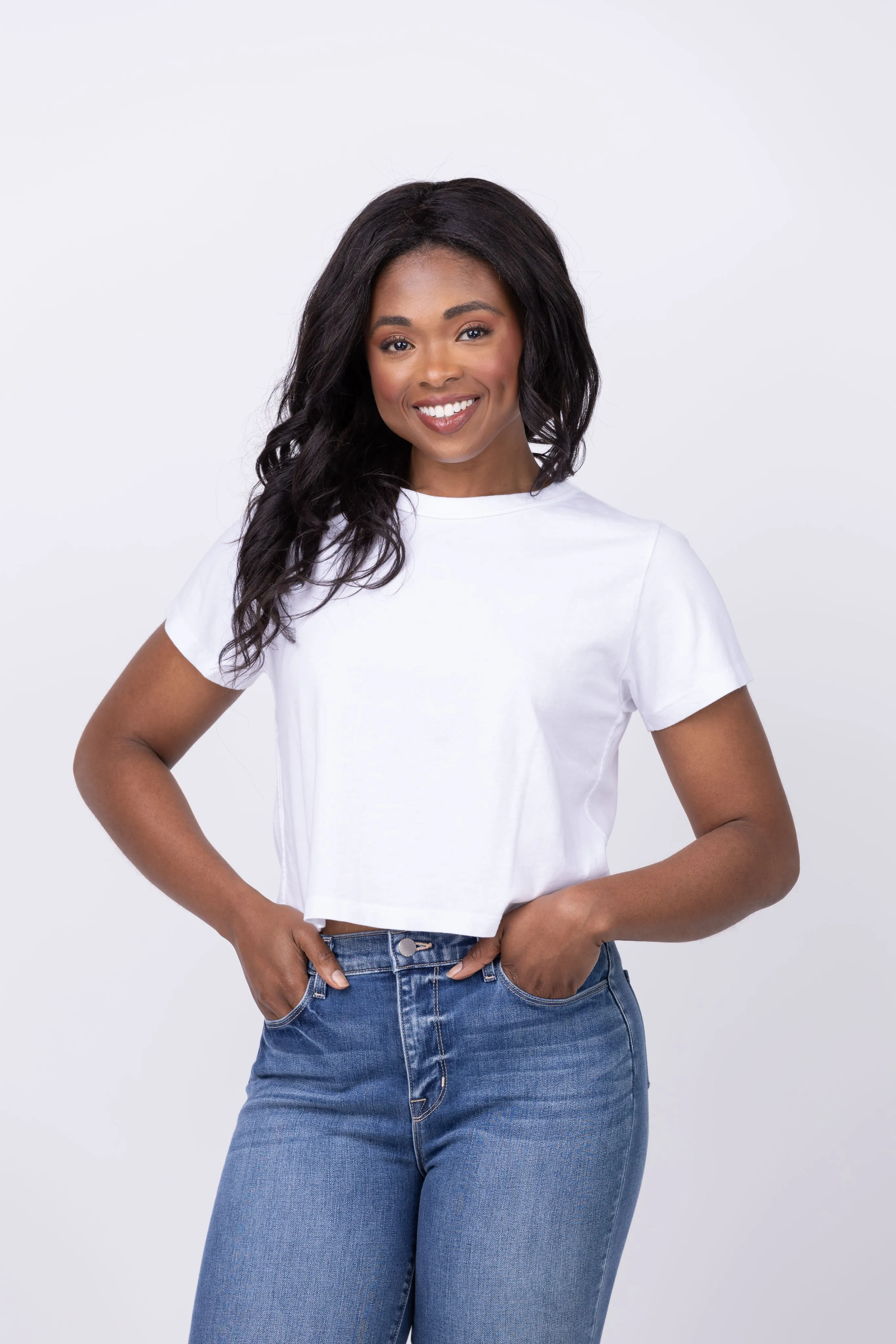 Velvet By Graham & Spencer Tinsley Top in White