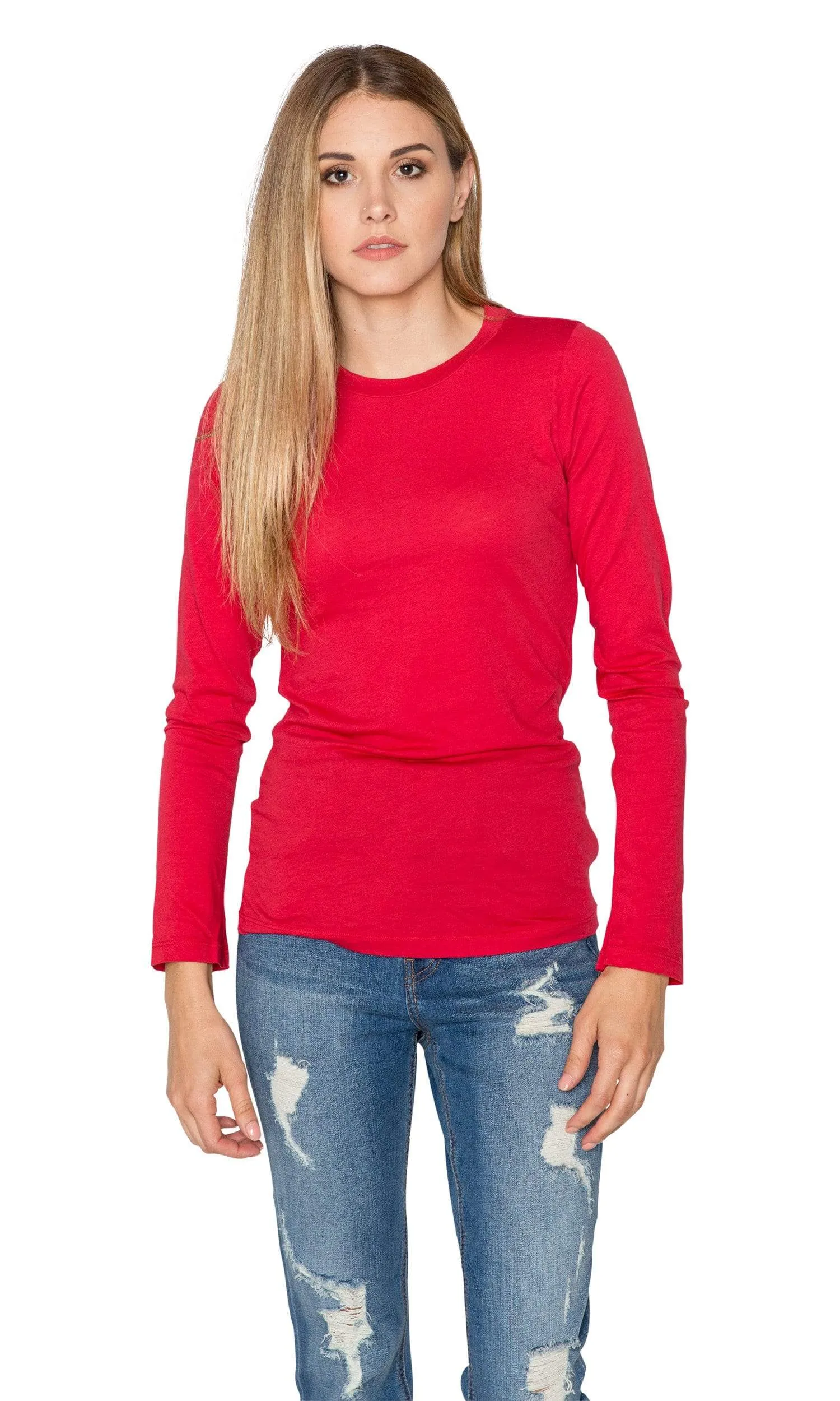 Velvet by Graham & Spencer Zofina05 Gauzy Whisper Crew Neck Top
