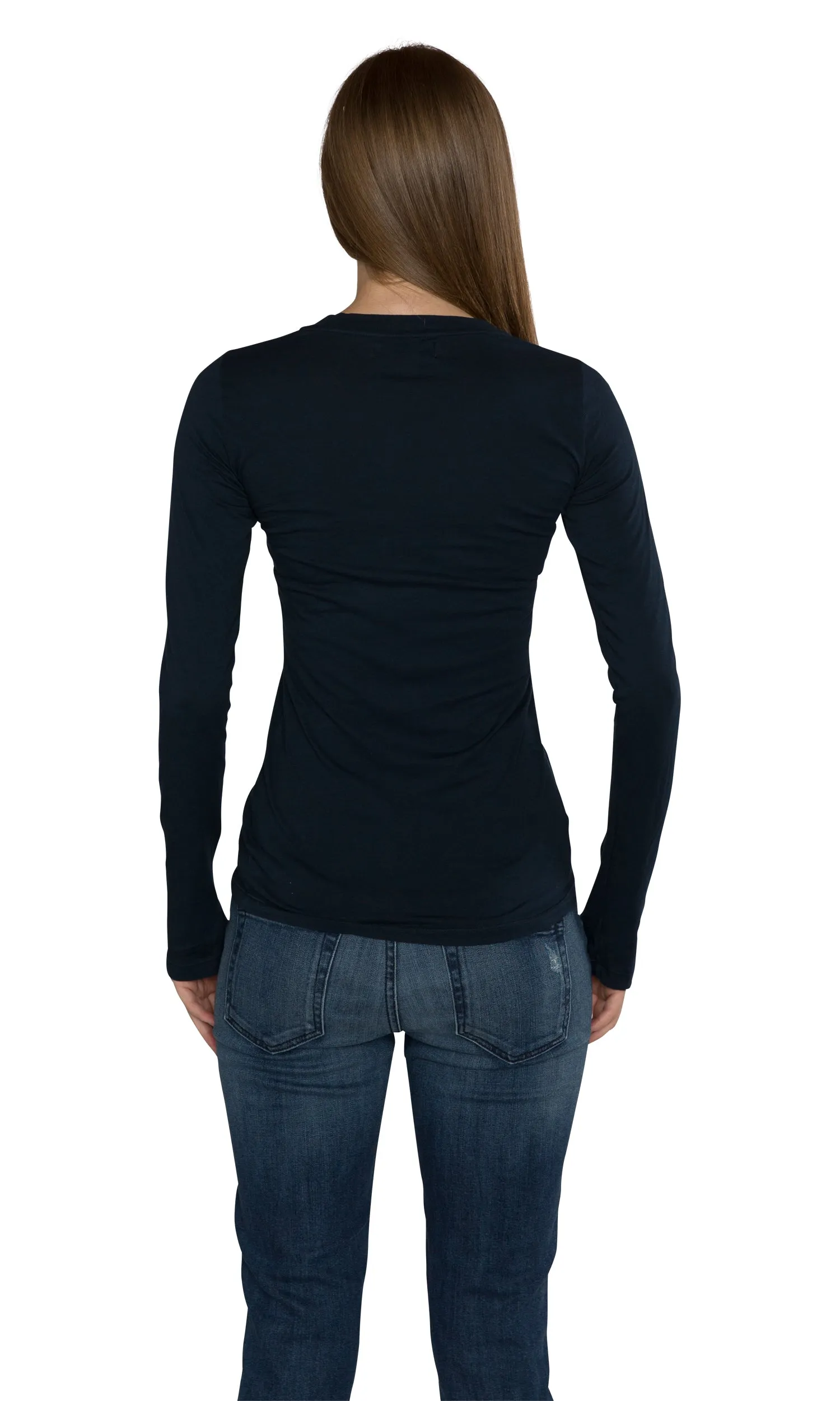 Velvet by Graham & Spencer Zofina05 Gauzy Whisper Crew Neck Top