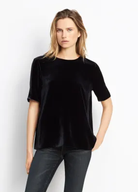Vince Coastal Blue Velvet Tee