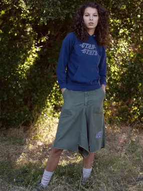 Vintage Army Skirt with Bandana Patch by ICONS