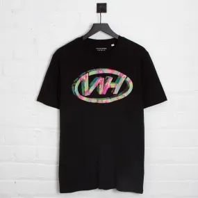 WH Crew Indigo Front Print - Tshirt - Black
