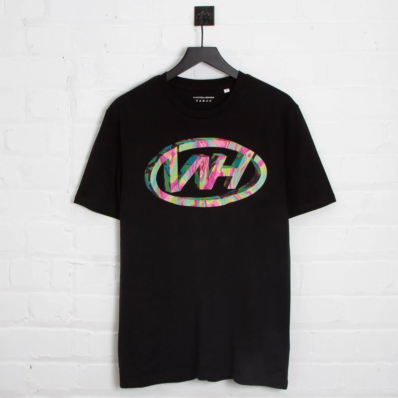 WH Crew Indigo Front Print - Tshirt - Black