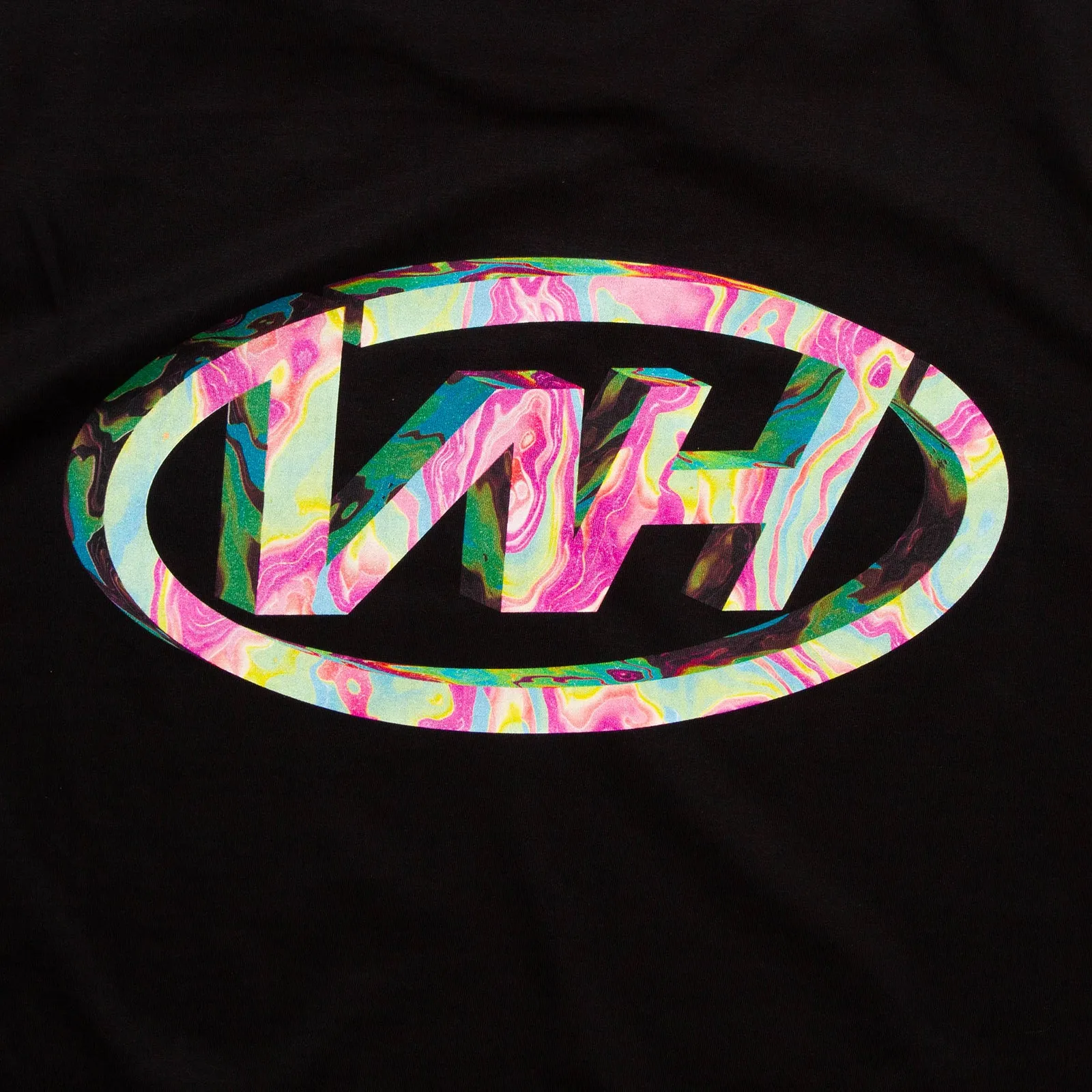 WH Crew Indigo Front Print - Tshirt - Black