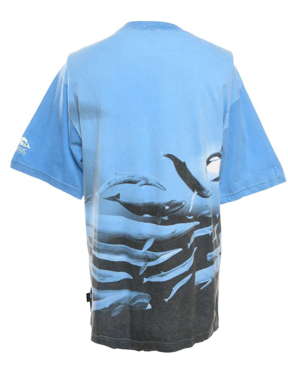 Whales Animal T-shirt - M
