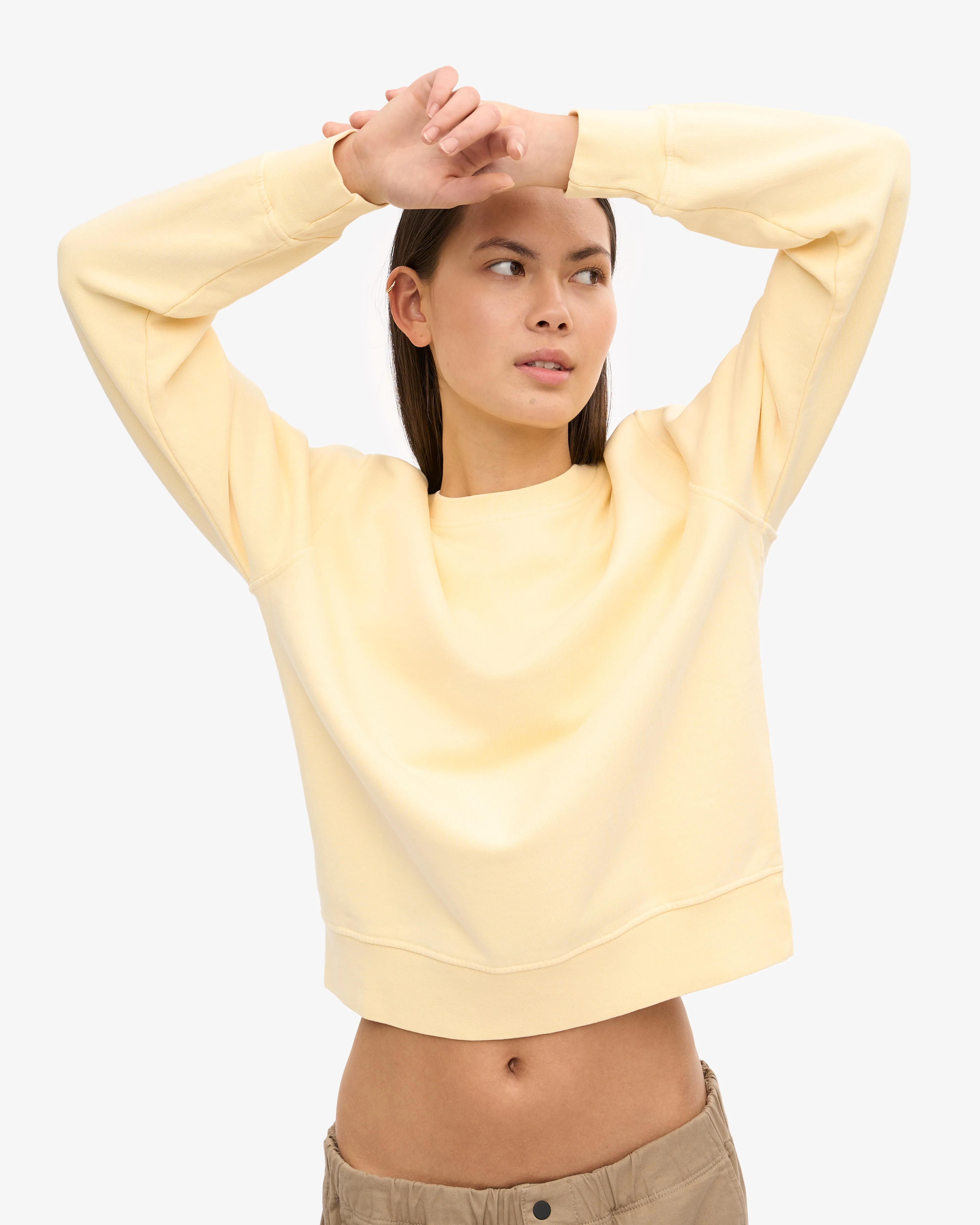 Women Classic Organic Crew - Soft Yellow