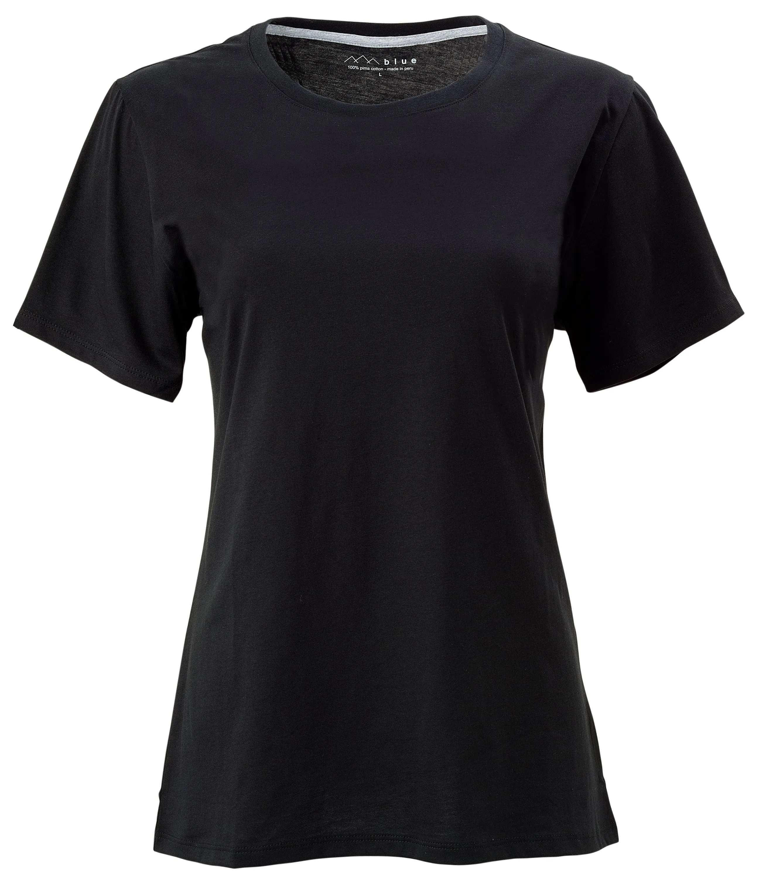 Women's 100% Pima Cotton Tee Shirt Crewneck