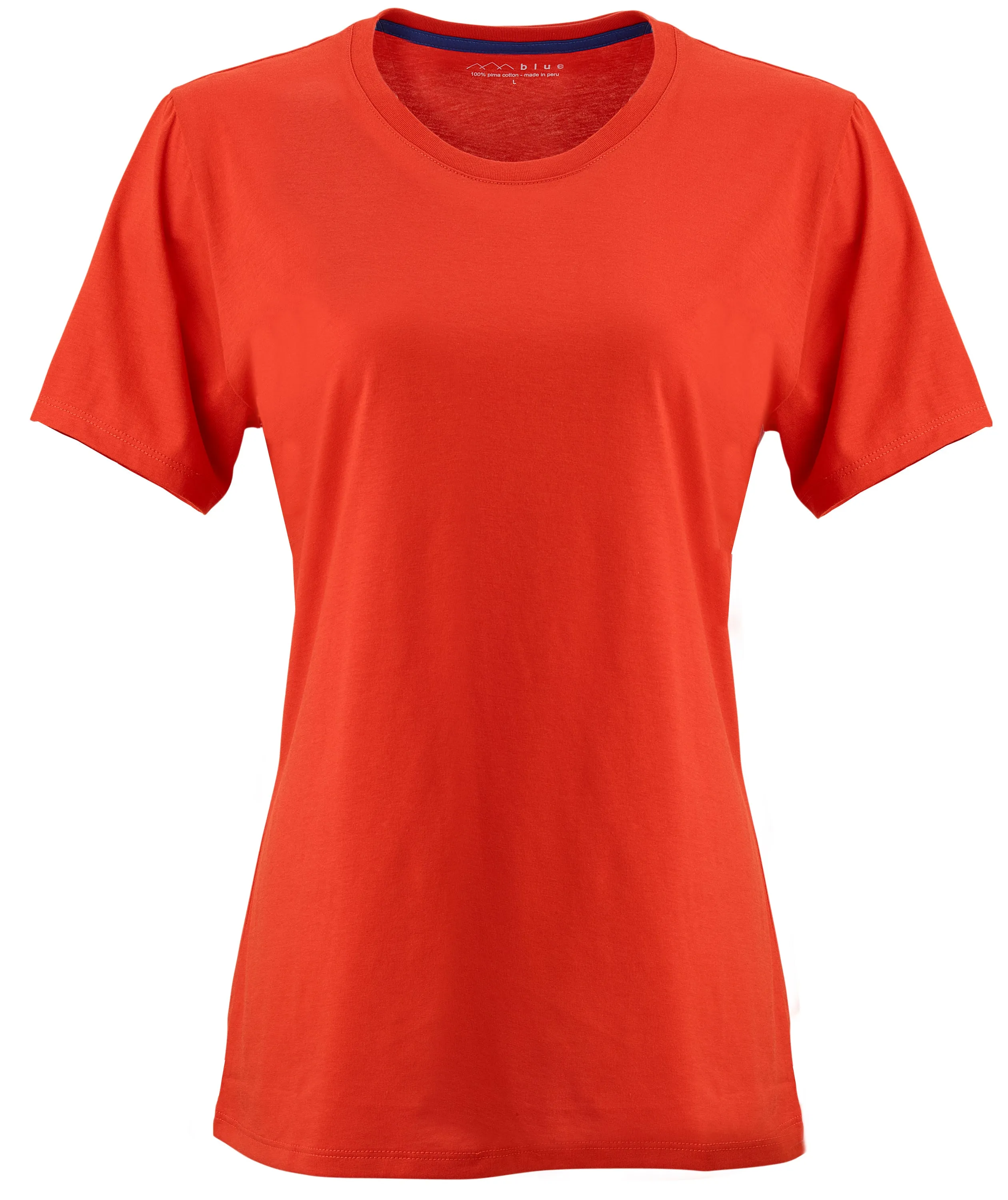 Women's 100% Pima Cotton Tee Shirt Crewneck