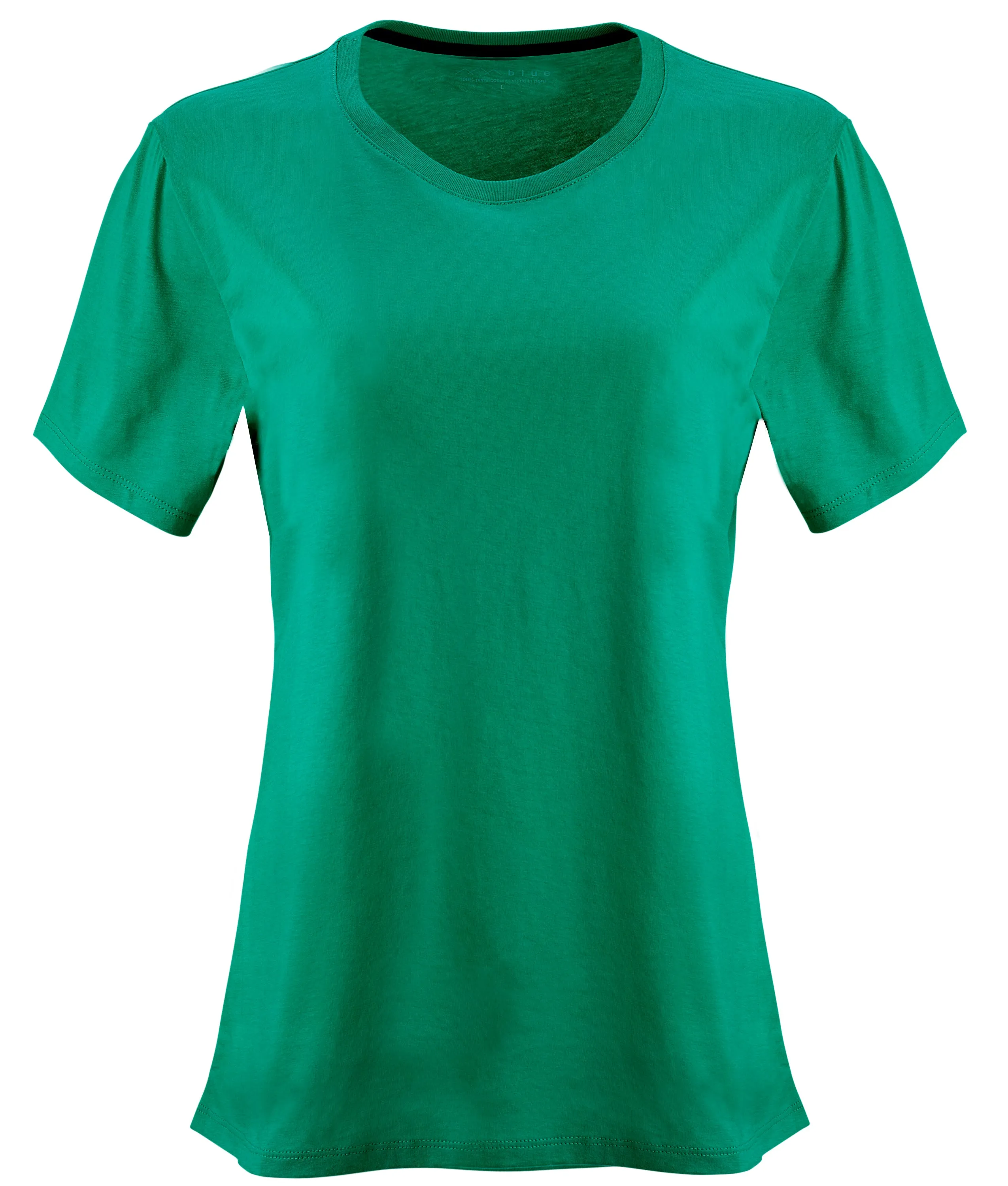 Women's 100% Pima Cotton Tee Shirt Crewneck