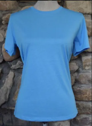 Women's 100% Pima Cotton Tee Shirt Crewneck